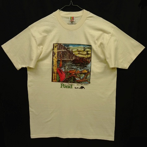 画像: 90'S BETSY BOWEN "POND" シングルステッチ 半袖 Tシャツ ナチュラル USA製 (DEADSTOCK) 「T-Shirt」 入荷しました。