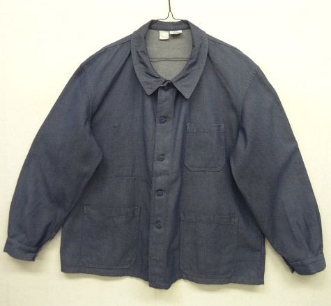 画像: 70'S MAGASINS BLEUS デニム ワークジャケット カバーオール インディゴ フランス製 (VINTAGE) 「Jacket」 入荷しました。