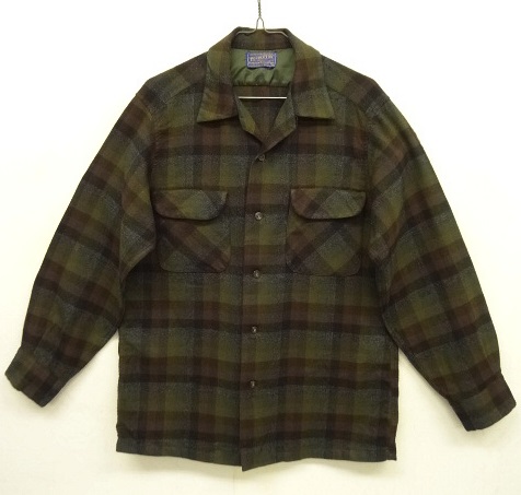 画像: 60'S PENDLETON "BOARD SHIRT" ウール オープンカラーシャツ チェック柄 USA製 (VINTAGE) 「L/S Shirt」 入荷しました。
