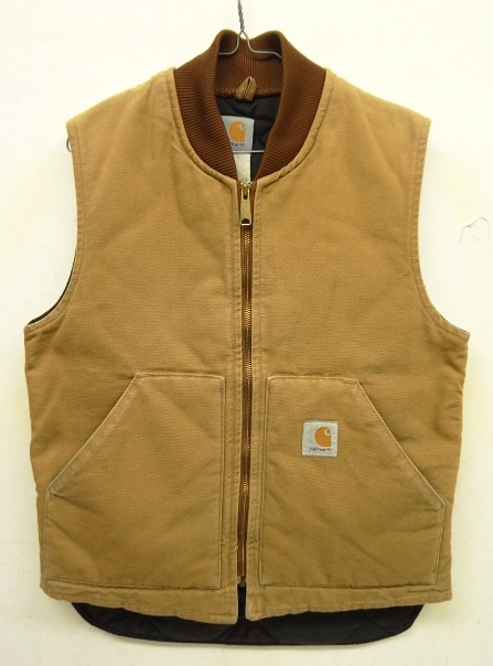 画像: 80'S CARHARTT 裏地キルティング ダックベスト ブラウン USA製 (VINTAGE) 「No Sleeve」 入荷しました。