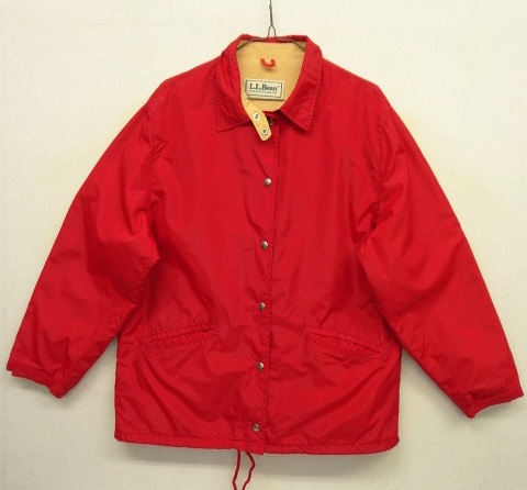 画像: 80'S LL Bean チンスト付き ナイロン コーチジャケット レッド (VINTAGE) 「Jacket」 入荷しました。