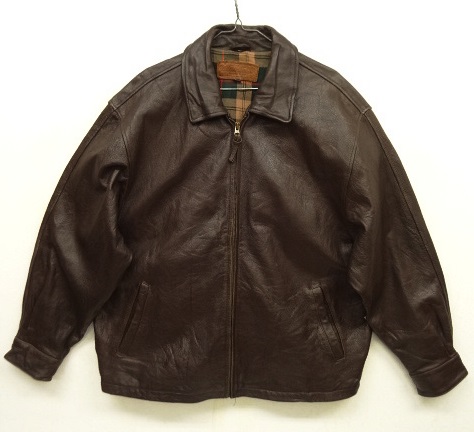 画像: BROOKS BROTHERS 裏地付き レザージャケット ダークブラウン (VINTAGE) 「Jacket」 入荷しました。