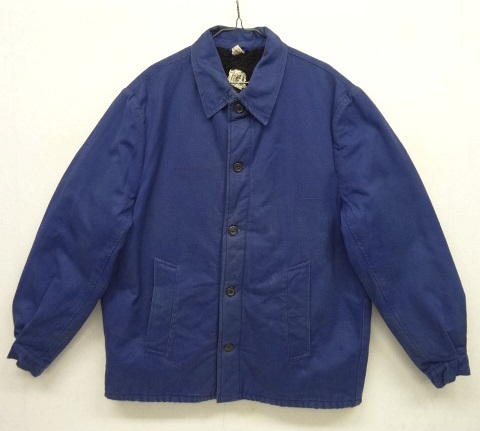 画像: 80'S ユーロワーク 裏ボア付き ワークジャケット BLUE (VINTAGE) 「Jacket」 入荷しました。