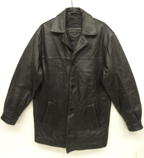 画像: UNKNOWN 裏地付き レザー カーコート BLACK (USED) 「Jacket」 入荷しました。