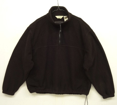 画像: 00'S EDDIE BAUER ハーフジップ ボアフリースジャケット BLACK (USED) 「Jacket」 入荷しました。