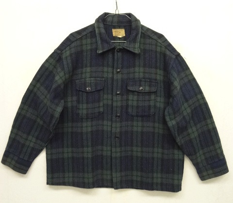 画像: 60'S TRAVERSE BAY WOOLEN CO ウール シャツジャケット チェック柄 (VINTAGE) 「L/S Shirt」 入荷しました。