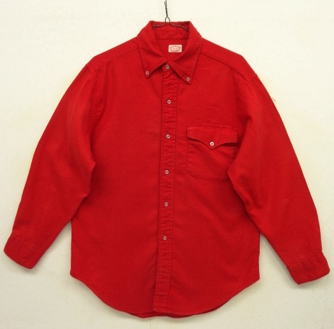 画像: 60'S BROOKS BROTHERS "6ボタン" コットン/ウール BDシャツ レッド USA製 (VINTAGE) 「L/S Shirt」 入荷しました。