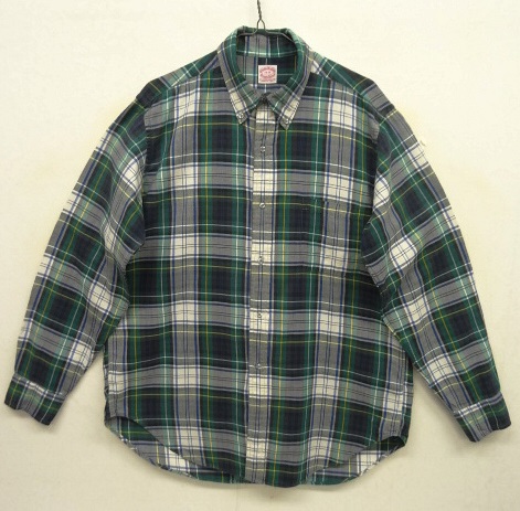 画像: 70'S BROOKS BROTHERS "6ボタン" コットン/ウール BDシャツ チェック柄 USA製 (VINTAGE) 「L/S Shirt」 入荷しました。