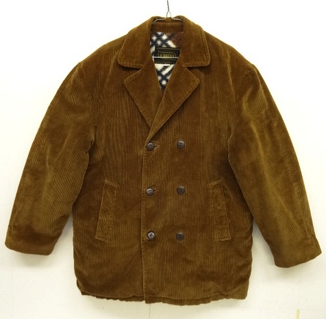 画像: 60'S BRENT 裏地ウール付き 太畝コーデュロイ ダブルブレストジャケット USA製 (VINTAGE) 「Jacket」 入荷しました。