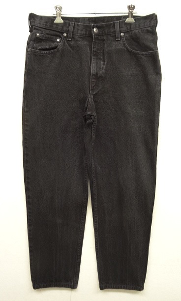 画像: 90'S LANDS' END バギーテーパードデニム BLACK 34R (VINTAGE) 「Bottoms」 入荷しました。