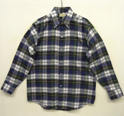 画像: 90'S LL Bean フランネル ワークシャツ チェック柄 USA製 (DEADSTOCK) 「L/S Shirt」 入荷しました。