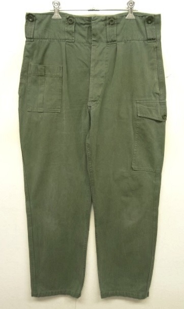 画像: 70'S ベルギー軍 左右非対称ポケット フィールドパンツ オリーブ (VINTAGE) 「Bottoms」 入荷しました。