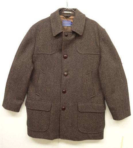画像: 80'S PENDLETON ヘリンボーンウールコート ブラウン USA製 (VINTAGE) 「Jacket」 入荷しました。
