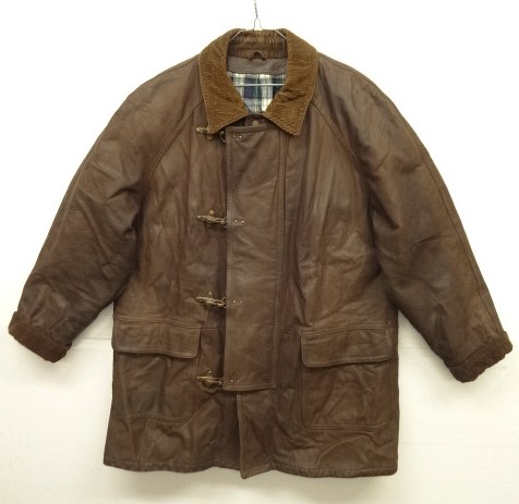 画像: LAVORAZONE ARTIGIANA レザー ファイヤーマンコート BROWN イタリア製 (VINTAGE) 「Jacket」 入荷しました。