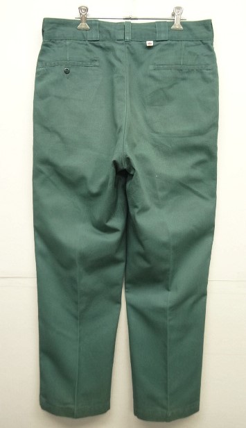 画像: 80'S DICKIES 874 裏地付き ワークパンツ グリーン USA製 (VINTAGE) 「Bottoms」 入荷しました。