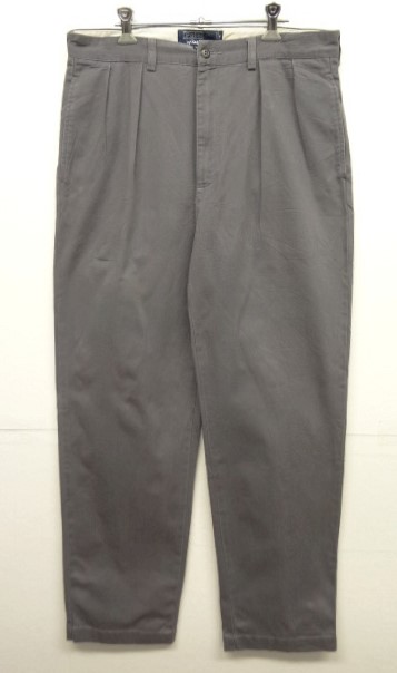 画像: 90'S RALPH LAUREN "ANDREW PANT" ツープリーツ チノパンツ DK GREY (VINTAGE) 「Bottoms」 入荷しました。