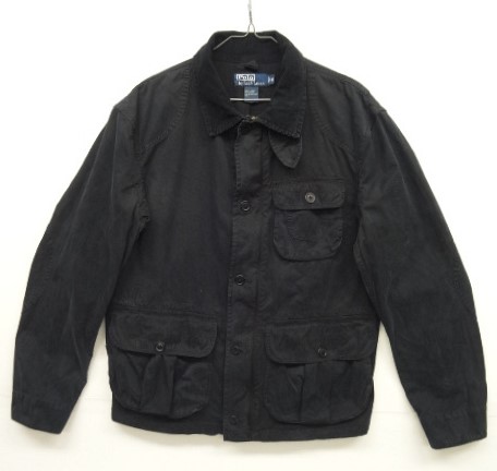 画像: 90'S RALPH LAUREN コットン ハンティングジャケット ブラック CONMARジップ (VINTAGE) 「Jacket」 入荷しました。