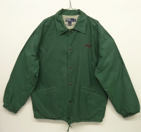 画像: 90'S RALPH LAUREN 裏地付き コーチジャケット GREEN (VINTAGE) 「Jacket」 入荷しました。