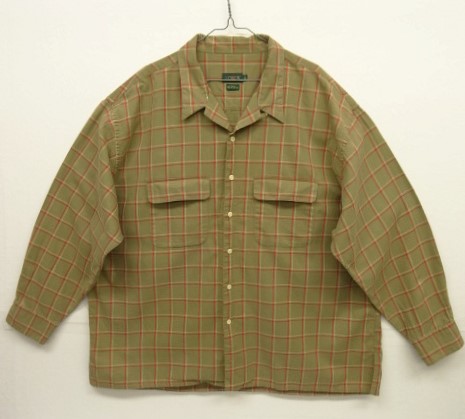 画像: 90'S J.CREW 旧タグ コットン オープンカラーシャツ チェック柄 (VINTAGE) 「L/S Shirt」 入荷しました。