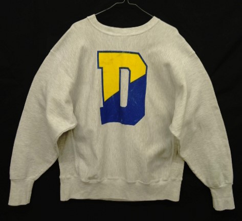 画像: 90'S RUGGED SWEATS "DELAWARE" バックプリント リバースウィーブ スウェットシャツ グレー USA製 (VINTAGE) 「Sweat Shirt」 入荷しました。