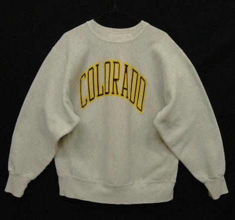 画像: 90'S CRABLE SPORTSWEAR "COLORADO" リバースウィーブ スウェットシャツ グレー USA製 (VINTAGE) 「Sweat Shirt」 入荷しました。