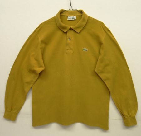 画像: 80'S CHEMISE LACOSTE 長袖 ポロシャツ マスタード フランス製 (VINTAGE) 「L/S Shirt」 入荷しました。