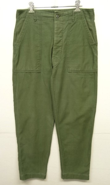 画像: 60'S アメリカ軍 US ARMY "OG107" コットンサテン ベイカーパンツ (VINTAGE) 「Bottoms」 入荷しました。