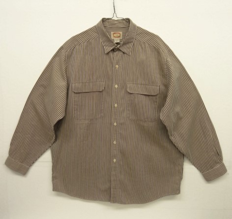 画像: 90'S BANANA REPUBLIC 旧タグ フラップ付きポケット ストライプシャツ (VINTAGE) 「L/S Shirt」 入荷しました。
