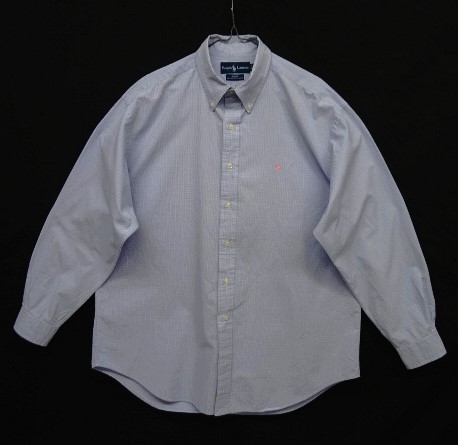 画像: 90'S RALPH LAUREN "BLAKE" 2PLYコットン 長袖 BDシャツ チェック柄 (VINTAGE) 「L/S Shirt」 入荷しました。