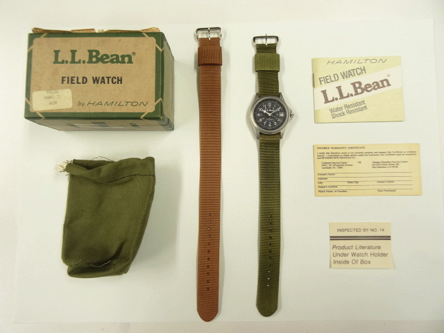 画像: 80'S LL Bean x HAMILTON フィールドウォッチ 時計 BOX付き 替えベルト付き 保証書付き (VINTAGE) 「Accessorie」 入荷しました。