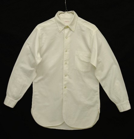 画像: 60'S HATHAWAY 6ボタン オックスフォード 長袖 BDシャツ ホワイト USA製 (VINTAGE) 「L/S Shirt」 入荷しました。