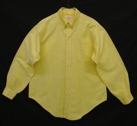 画像: 60'S BROOKS BROTHERS "MAKERS" 6ボタン オックスフォード BDシャツ イエロー USA製 (VINTAGE) 「L/S Shirt」 入荷しました。