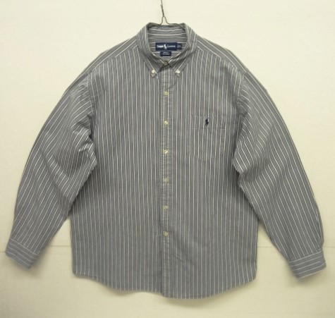 画像: 90'S RALPH LAUREN "HERITAGE" コットン 長袖 BDシャツ ストライプ (VINTAGE) 「L/S Shirt」 入荷しました。