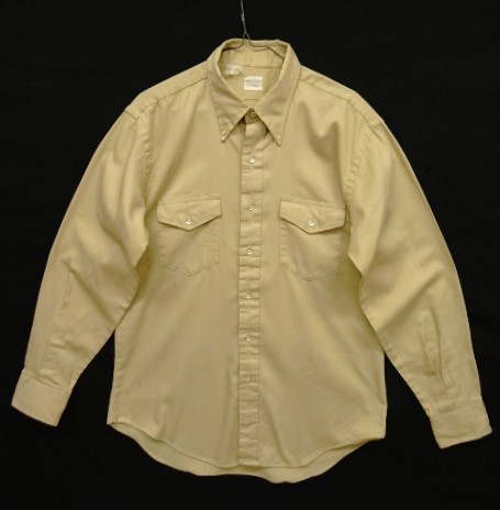画像: 70'S BROOKS BROTHERS "BROOKSGATE" 三角フラップポケット BDシャツ ベージュ (VINTAGE) 「L/S Shirt」 入荷しました。