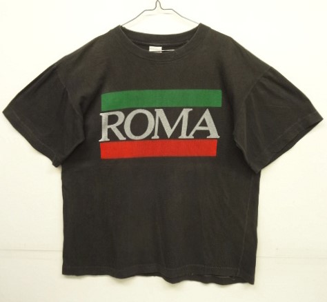 画像: 80'S ROMA シングルステッチ 半袖 Tシャツ ブラック (VINTAGE) 「T-Shirt」 入荷しました。