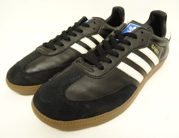 画像: ADIDAS "SAMBA" ガムソール レザースニーカー ブラック/ホワイト (USED) 「Shoes」 入荷しました。