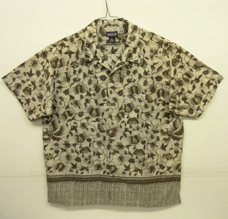画像: 02'S PATAGONIA コットン 半袖 オープンカラーシャツ 総柄 (VINTAGE) 「S/S Shirt」 入荷しました。