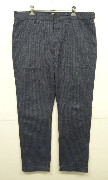 画像: WALLACE & BARNES アジャスターボタン付き ベイカーパンツ ネイビー/ストライプ (USED) 「Bottoms」 入荷しました。
