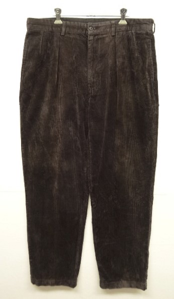 画像: 90'S RALPH LAUREN "ANDREW PANT" ツープリーツ 太畝 コーデュロイパンツ チャコール (VINTAGE) 「Bottoms」入荷しました。