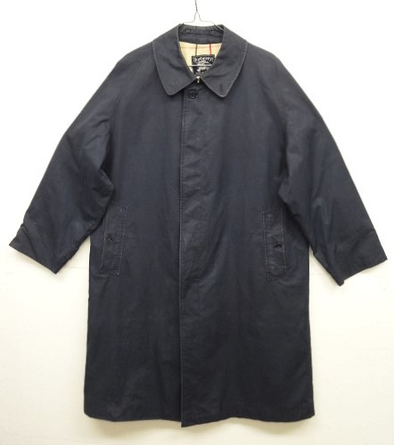 画像: 70'S BURBERRYS "一枚袖" コットン100% バルマカーンコート ネイビー イングランド製 (VINTAGE) 「Jacket」入荷しました。