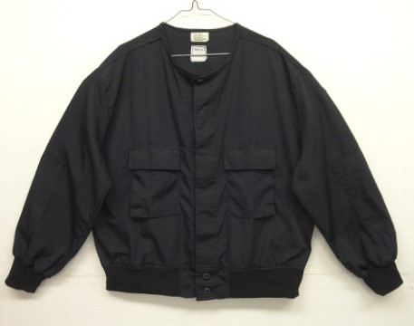 画像: ODDMENT "TACTICAL RIPSTOP JKT" リップストップ ノーカラー ファティーグジャケット ブラック (REMAKE) 「Jacket」入荷しました。