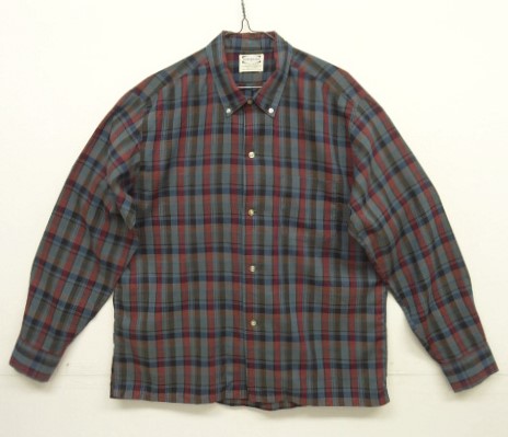画像: 60'S PILGRIM 三点留め ボタンダウンシャツ チェック柄 USA製 (VINTAGE) 「L/S Shirt」入荷しました。