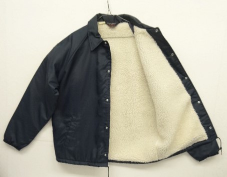 画像: 70'S DAVID-PEYSER 三角タグ 裏ボア付き コーチジャケット ネイビー USA製 (VINTAGE) 「Jacket」入荷しました。