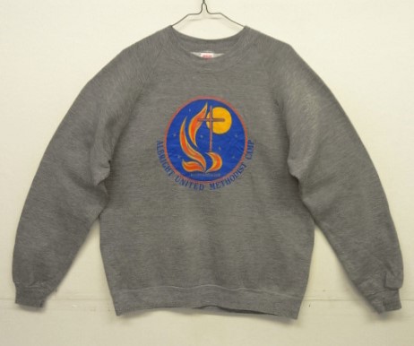画像: 80'S JERZEES by RUSSELL 両面プリント クルーネック ラグランスリーブ スウェットシャツ ダークグレー USA製 (VINTAGE) 「Sweat Shirt」入荷しました。