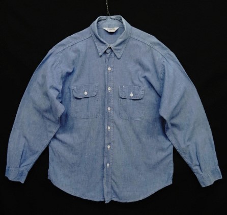 画像: 80'S FIVE BROTHER 三角タグ コットン100% シャンブレーシャツ USA製 (VINTAGE) 「L/S Shirt」入荷しました。