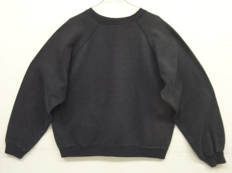 画像: 90'S HANES クルーネック ラグランスリーブ スウェットシャツ フェードブラック USA製 (VINTAGE) 「Sweat Shirt」入荷しました。