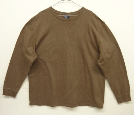画像: 90'S RALPH LAUREN 同色ロゴ刺繍 クルーネック 長袖 Tシャツ ブラウンヘザー (VINTAGE) 「T-Shirt」入荷しました。