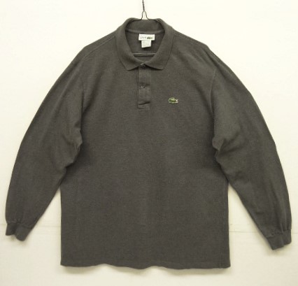 画像: 80'S CHEMISE LACOSTE 長袖 ポロシャツ チャコールヘザー フランス製 (VINTAGE) 「L/S Shirt」入荷しました。