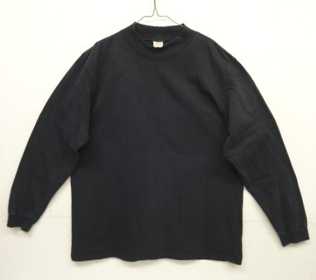 画像: 90'S STEVE & BARRY'S モックネック 長袖 Tシャツ ブラック (VINTAGE) 「T-Shirt」入荷しました。