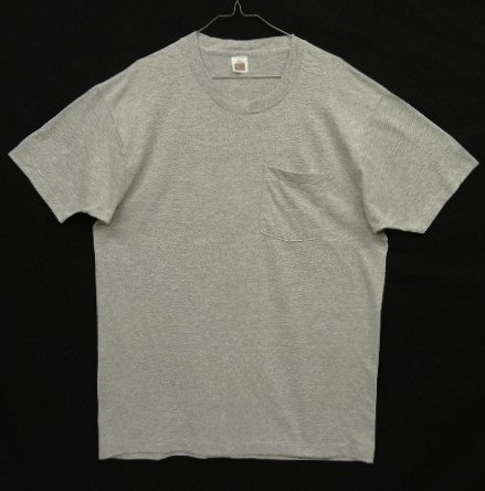 画像: 90'S FRUIT OF THE LOOM シングルステッチ 耳付きポケット 半袖 Tシャツ ヘザーグレー USA製 (VINTAGE) 「T-Shirt」入荷しました。